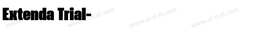 Extenda Trial字体转换